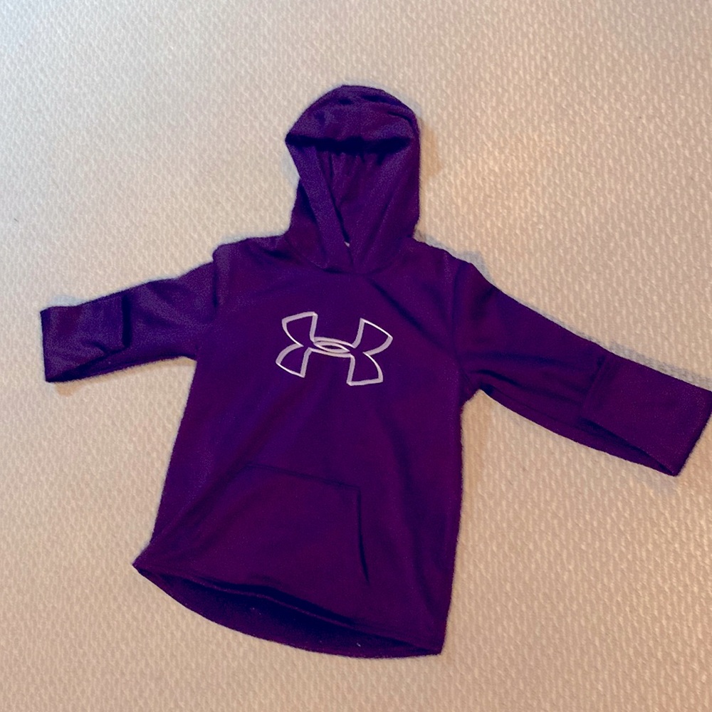 Girls Under Amour Purple Hoodie